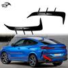 Decalcomania Sfiato Aria Diffusore Paraurti Posteriore BMW X6 G06, Nero Lucido