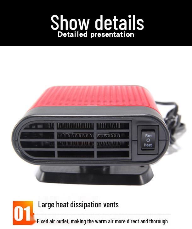 12V Winter Car Heater & Windshield Defogger Fan