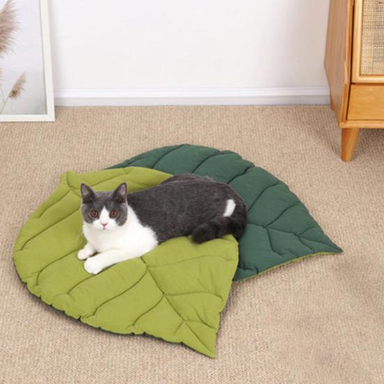 

Коврик для клетки для кошек, дышащий, устойчивый к укусам, удобный, мягкий, легкий, ткань для отдыха, форма листьев для домашних животных