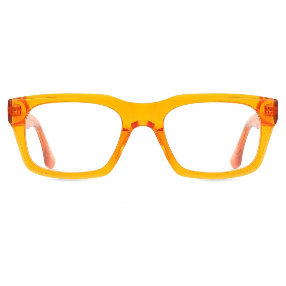 Full Rim Square Transparent Orange Smartbuy Collection Citrus 94750 C4 Fashion Unisex Eyeglasses