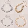Geometric Metal Waist Chain With Hook Closure For Fashion Women Spring
