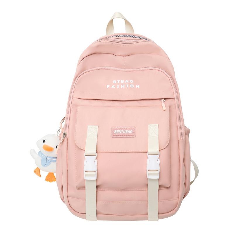 

Рюкзак великої місткості Оксфорд Шкільний портфель Студентки Молодші школярі рожевий