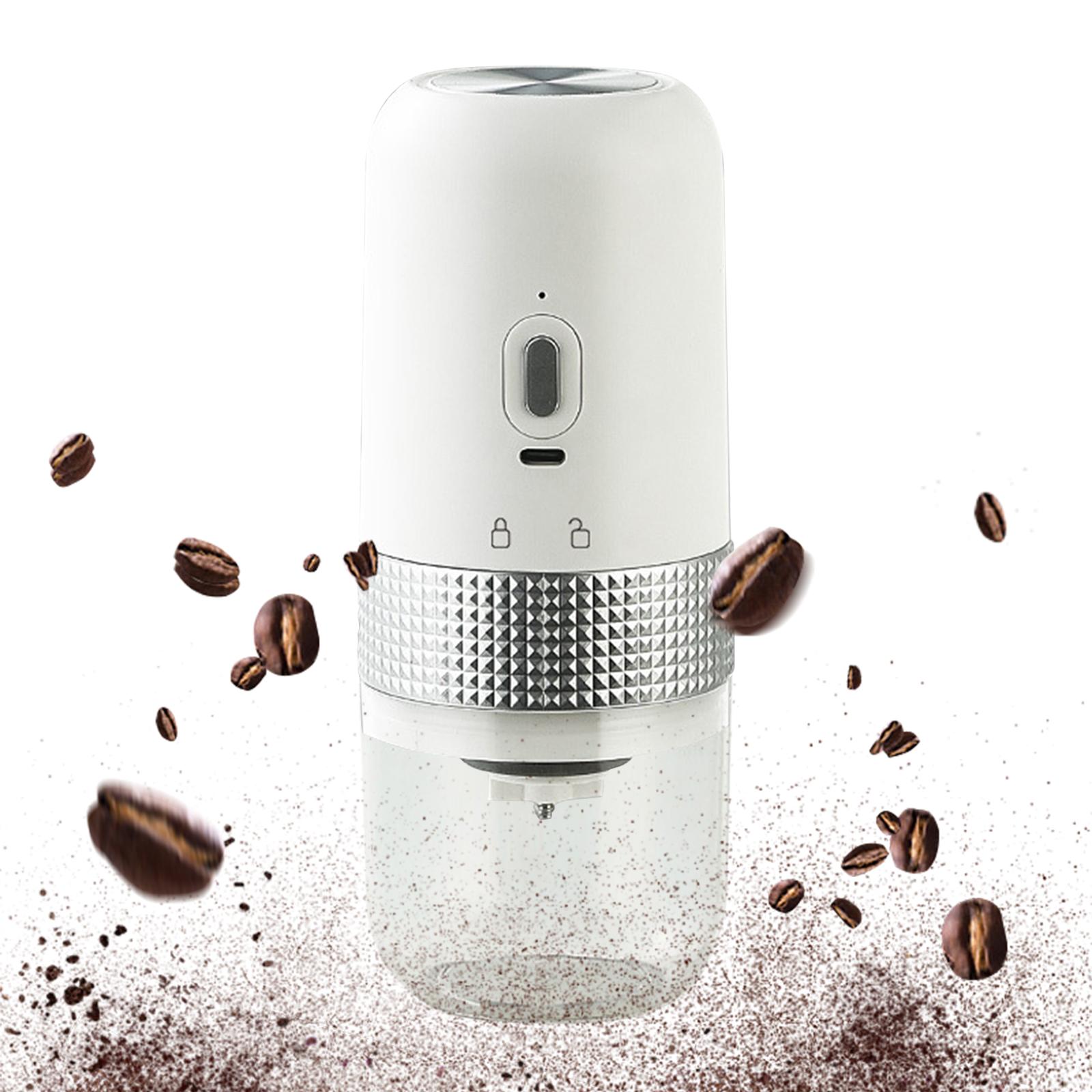 Кофемолка для дома, офиса, бара. Легкоочищаемые электрические жерновые кофемолки. белый