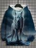 Men's Hoodie 3d Print Animal Tops Wolf Graphics Long Sleeve Hoodie Fashion Casual Autumn Unisex Tops Oversized Hooded Streetwear