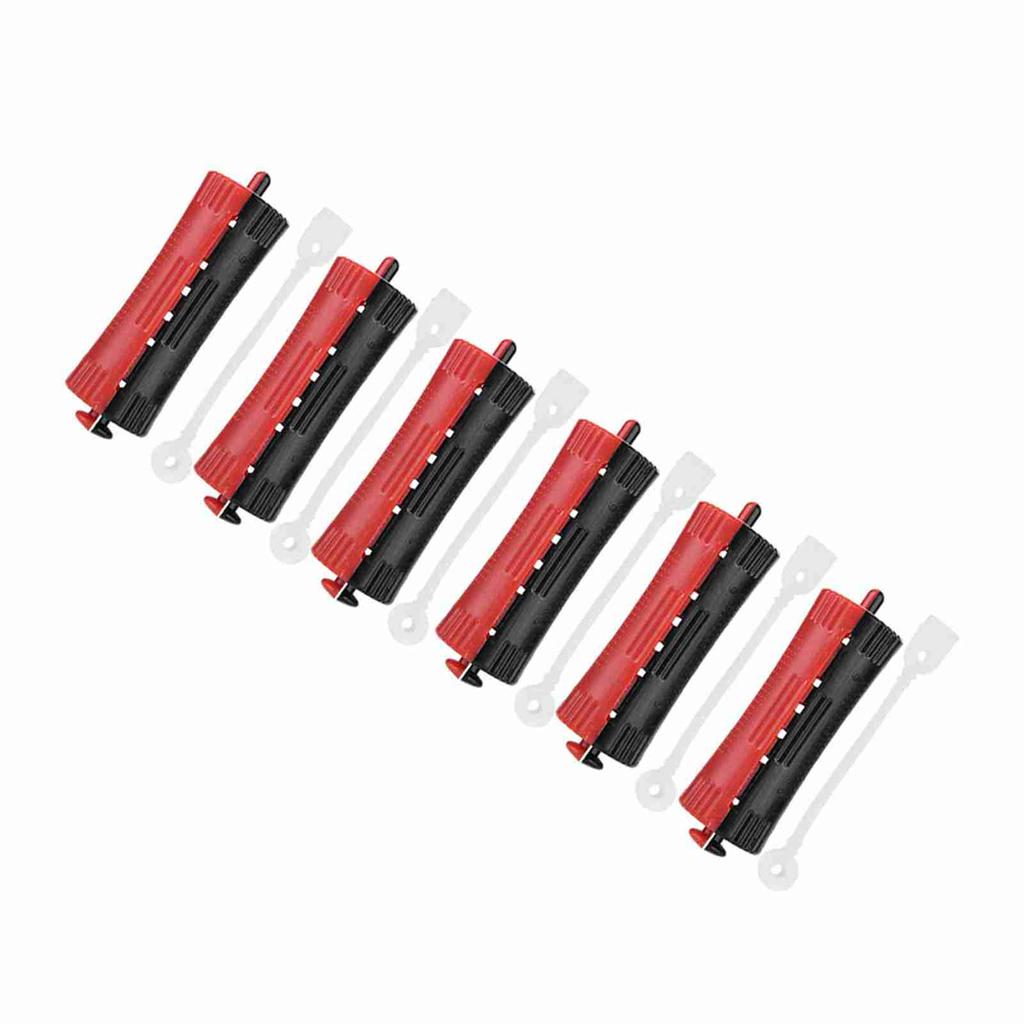 6Pcs Hair Rollers Wave Heat Perm Rod Hair Clip Curlers Hairdressing Tool with Rubber Band #1