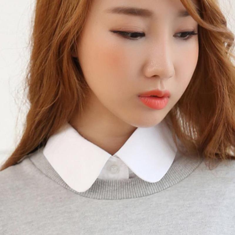 Košile Falešné Dámské Oblečení Doplňky Límec Kravata Odnímatelný límec Klopní Halenka