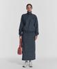 Minasu Terry Fleece Long Skirt_Charcoal