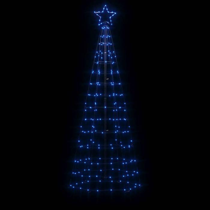 VidaXL Arbre de Noël lumineux avec piquets 220 LED bleu 180 cm 358103