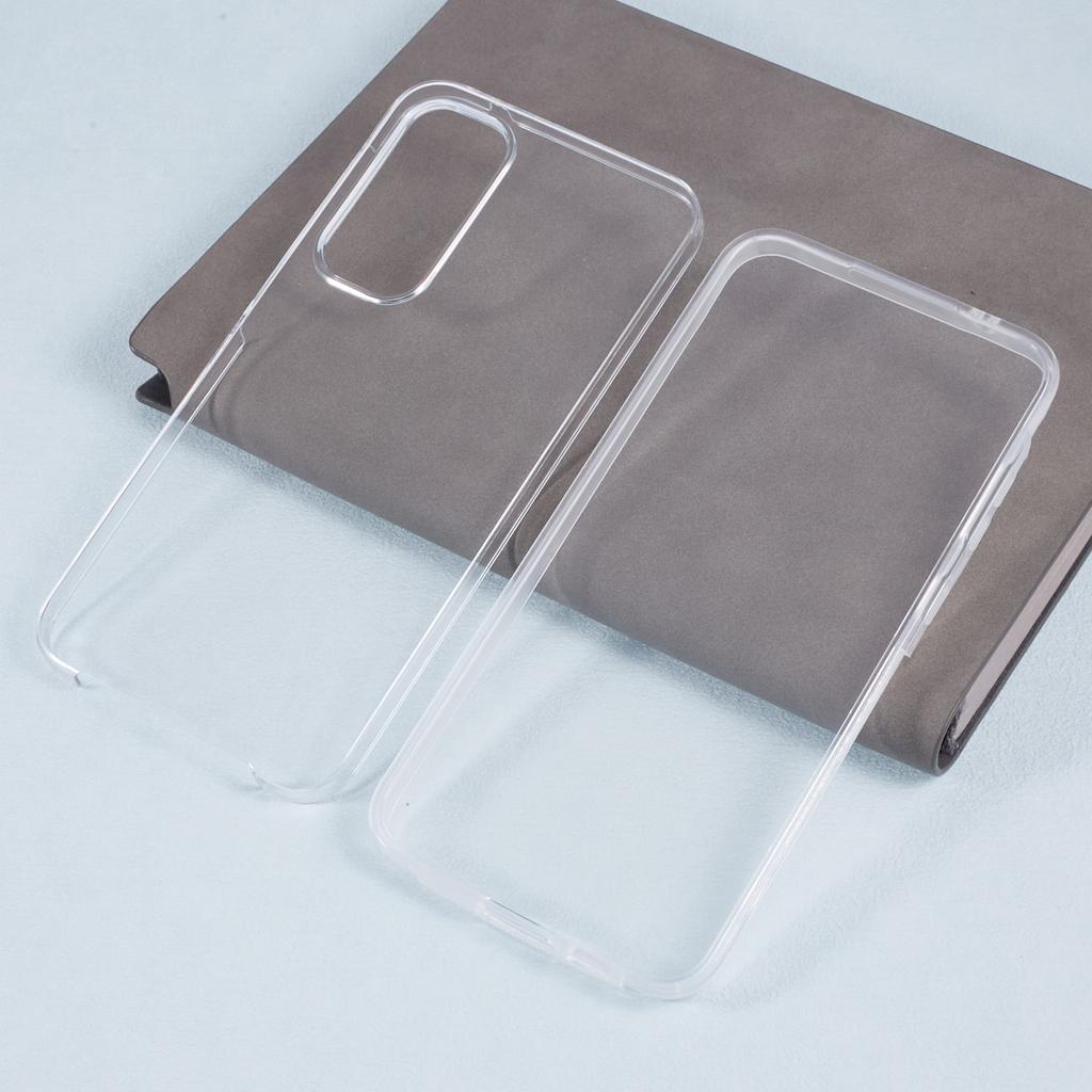 For Samsung Galaxy A55 5G Case Acrylic+TPU Anti-drop Clear Phone Cover with PET Film