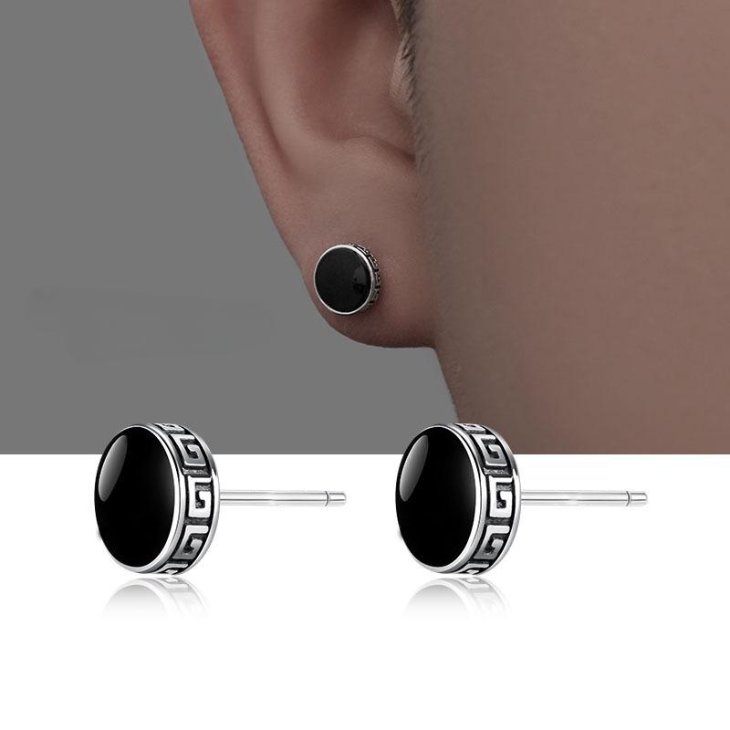 

Простые черные серьги-гвоздики женские нишевый дизайн темперамент холодный ветер новые уникальные серьги