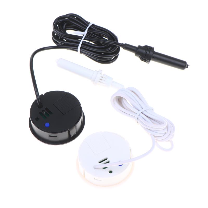 Mini Round Digital Lcd Thermometer And Hygrometer With 1.5M Probe Detection Module Humidity Sensor For Aquarium Pet Acrylic Box
