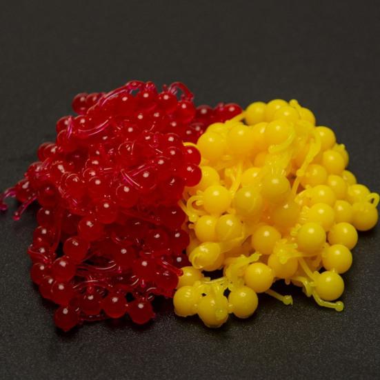 400Pcs/Box Fishing Float Ball Mini Soft TPR Hook Lure Ball Bionic Tadpole