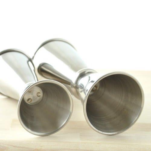 Takakuwa Metal Measuring Cup, Small, 30-15ml, Silver, 800117