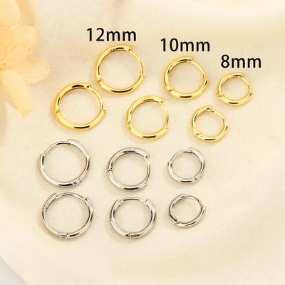 Minimalist Plain Hoop Earrings For Women High End Cartilage Studs Niche Design Ear Care Circle Ear Buckle Jewelry