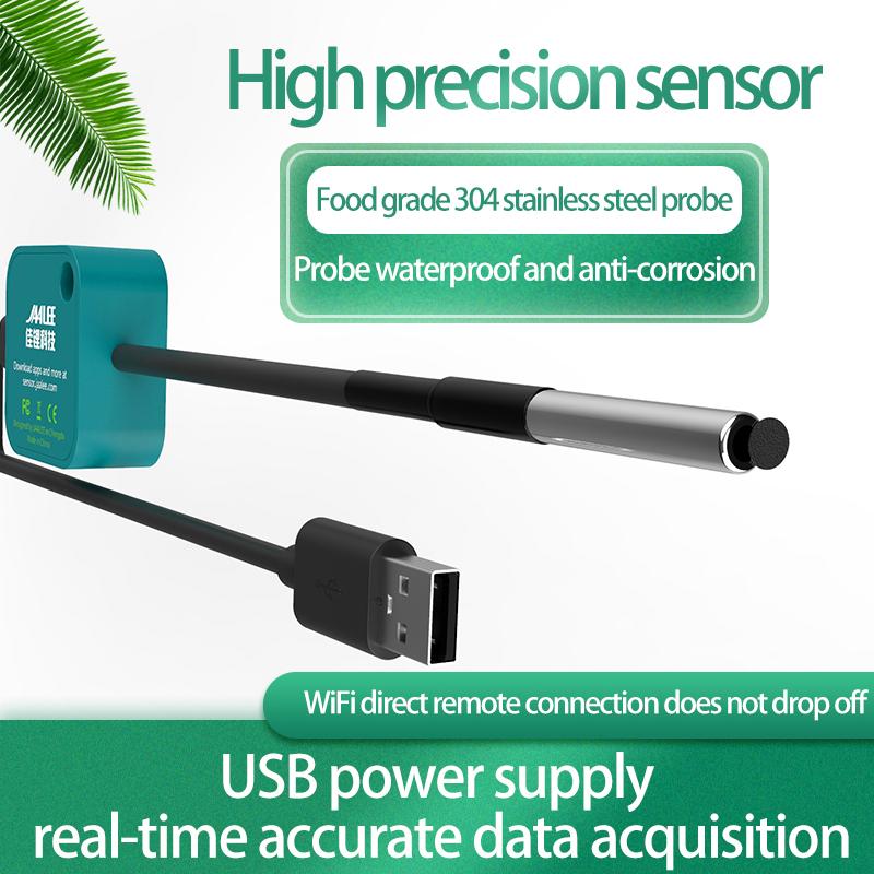 jaalee JHT-UP WiFi Temperature/Humidity/Dewpoint/VPD  Thermometer/Hygrometer Refrigerator Freezer ±0.2℃ ±2%  Alarm Alerts