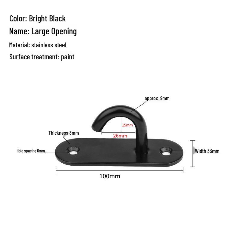 Jinrongda Heavy-Duty Stainless Steel Ceiling Hook for Fans