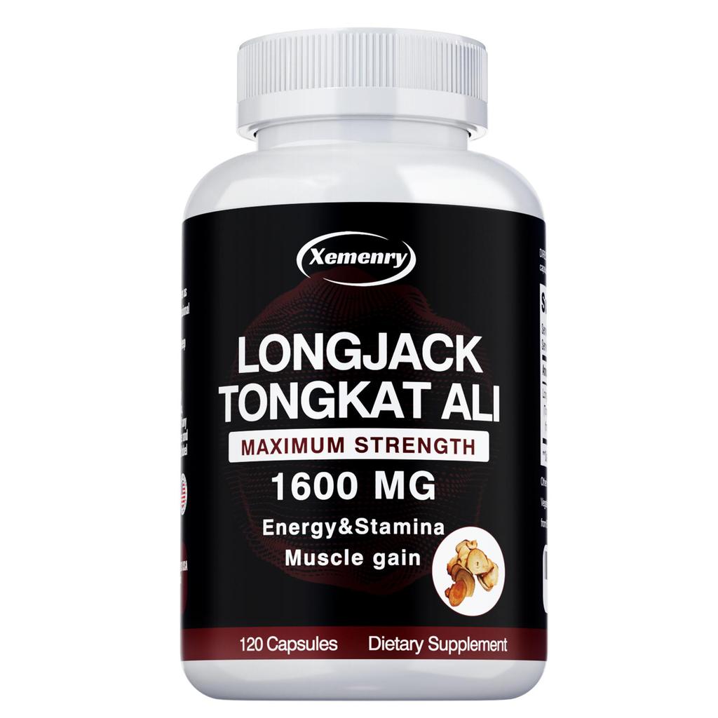 LONGJACK TONGKAT ALI - 1600 mg Per Serving - Herbal Extract - Supports Mental Focus and Strength Gains