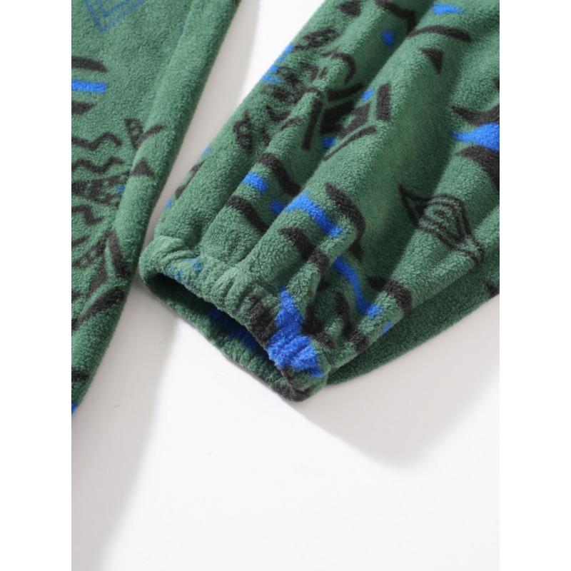 Autumn and Winter Popular New Casual Thickened Pattern Solid Color Rope Trousers and Sweatpants