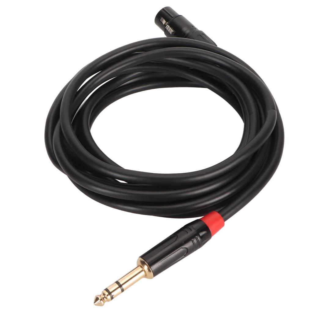 XLR Female to 14 Inch 6.35mm Cable Professional Plug and Play 20 AWG OFC Core Microphone Cable