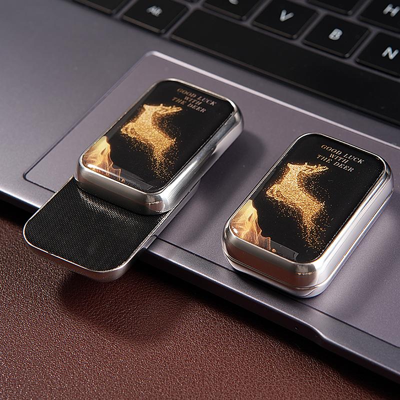 Dragon Plate Edc Fidget Toy Magnetic Infinite-Position Mechanical Card Pusher - Metal Fidget Spinner For Adult Stress Relief