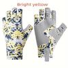 Men's Wear-Resistant Non-Slip Half-Finger Fishing Gloves, Breathable & Sweat-Absorbent for Outdoor Lure and Sea Fishing