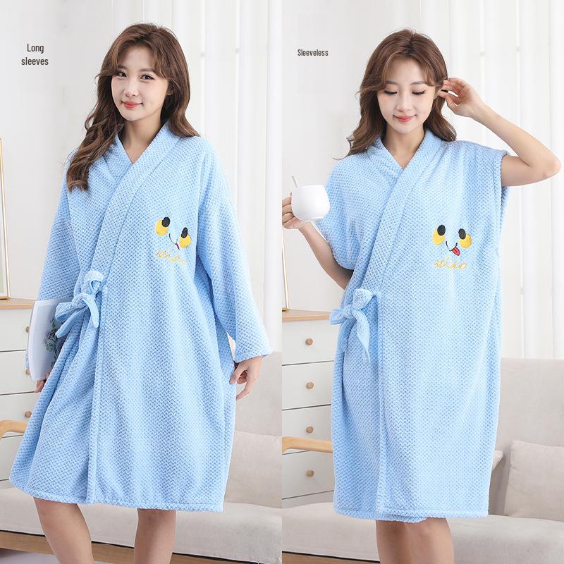 Moteriškas greitai džiūstantis koralinio vilnos vonios sijonas: Sustorintas, Minkštas, Vandenį sugeriantis, Nešiojamas Voniai Rankšluostis Pavasariui ir Rudeniui