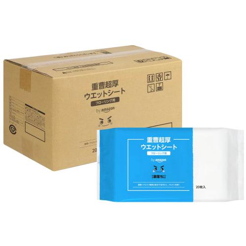 By Gekiochikun Baking Soda Super Thick Wet Sheets for Flooring & Cleaning, 20 Sheets X 12 Packs, White