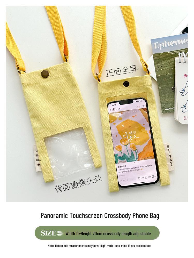 Sommerreise Touchscreen Umhänge-Handytasche - Mini Hänge-Halsbeutel