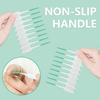 Soft Silicone Dental Floss Picks, Interdental Brush for Braces, Disposable Teeth Cleaner (Green, 160 Pcs)