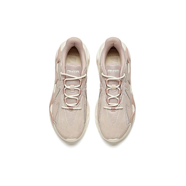 Anta Lifestyle Series Trendy Dad Shoes Women Sneakers Lilac Gray Pink 122048841-2