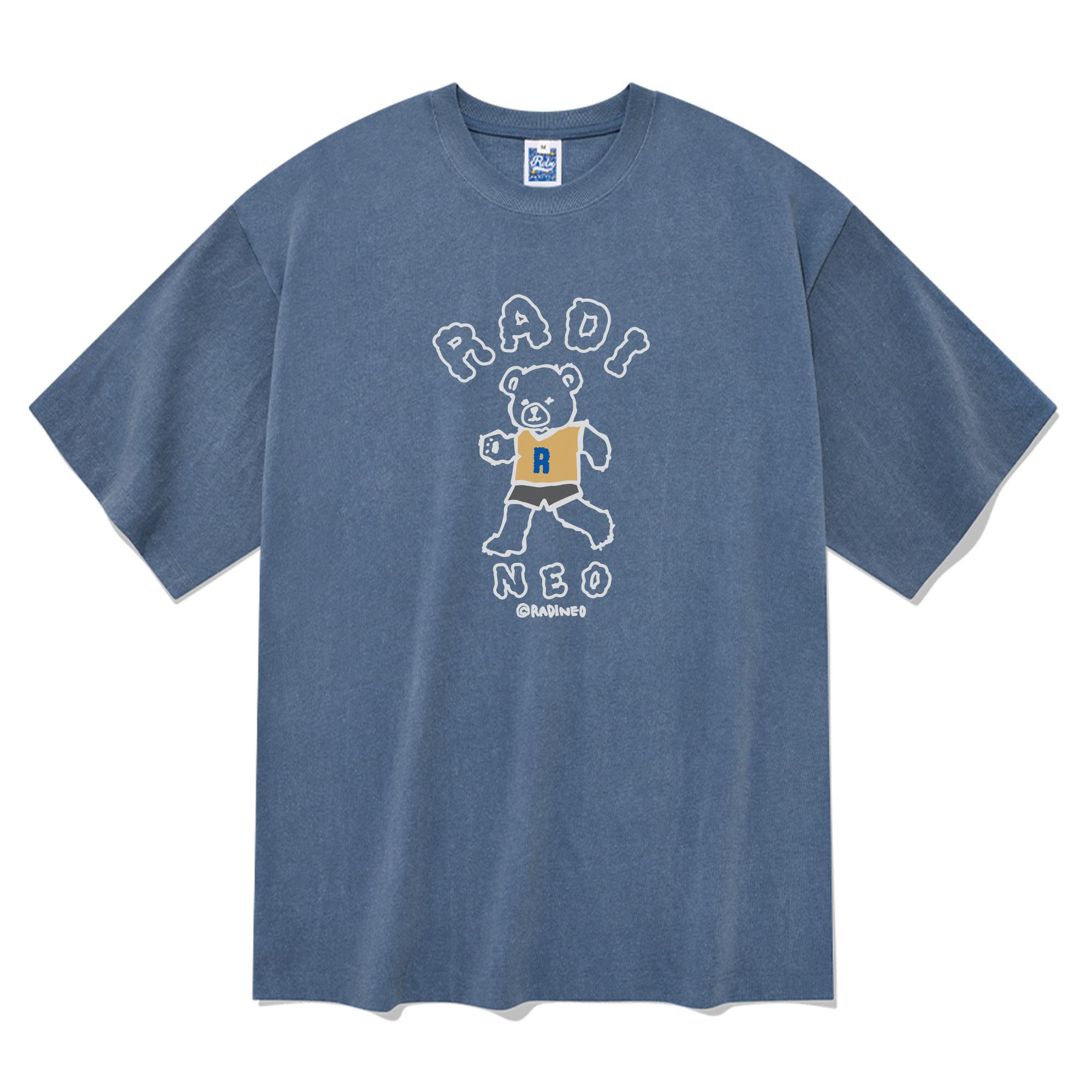 Radineo Radibear Pigment Short Sleeve T-Shirt Blue L