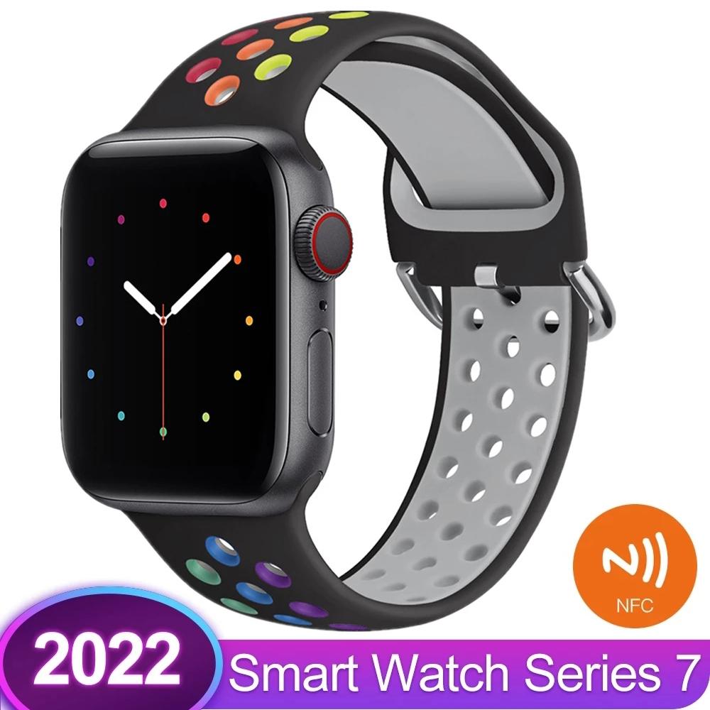 Buy YurKem IWO Smart Watch Series 7 NFC Wireless Charging GPS Sport