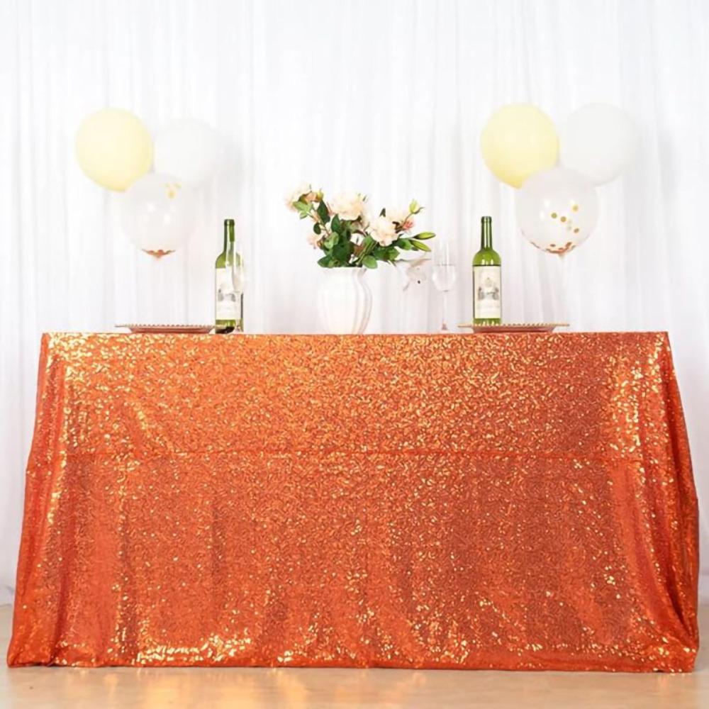 Sparkling Party Sequin Tablecloth Rectangular Table Decoration Creative Table Linen Hotel