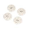 4pcs RC Counter Weight Brake Disc Brass Wheel Weights Hex Adapter for Axial SCX24 Gladiator C10
