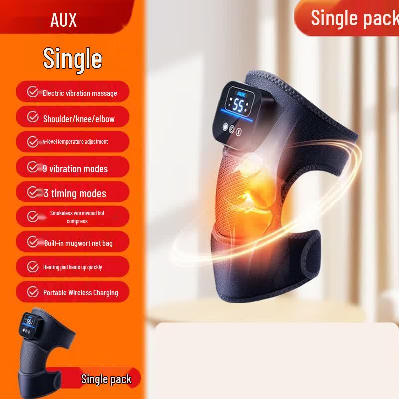 AUX Heated Knee Massager with Vibration and Wormwood CN plug (adapter included)