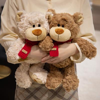 Cute Scarf Bear Teddy Bear Doll Plush Toy Hug Bear Doll Girlfriend Company Soothing Doll
