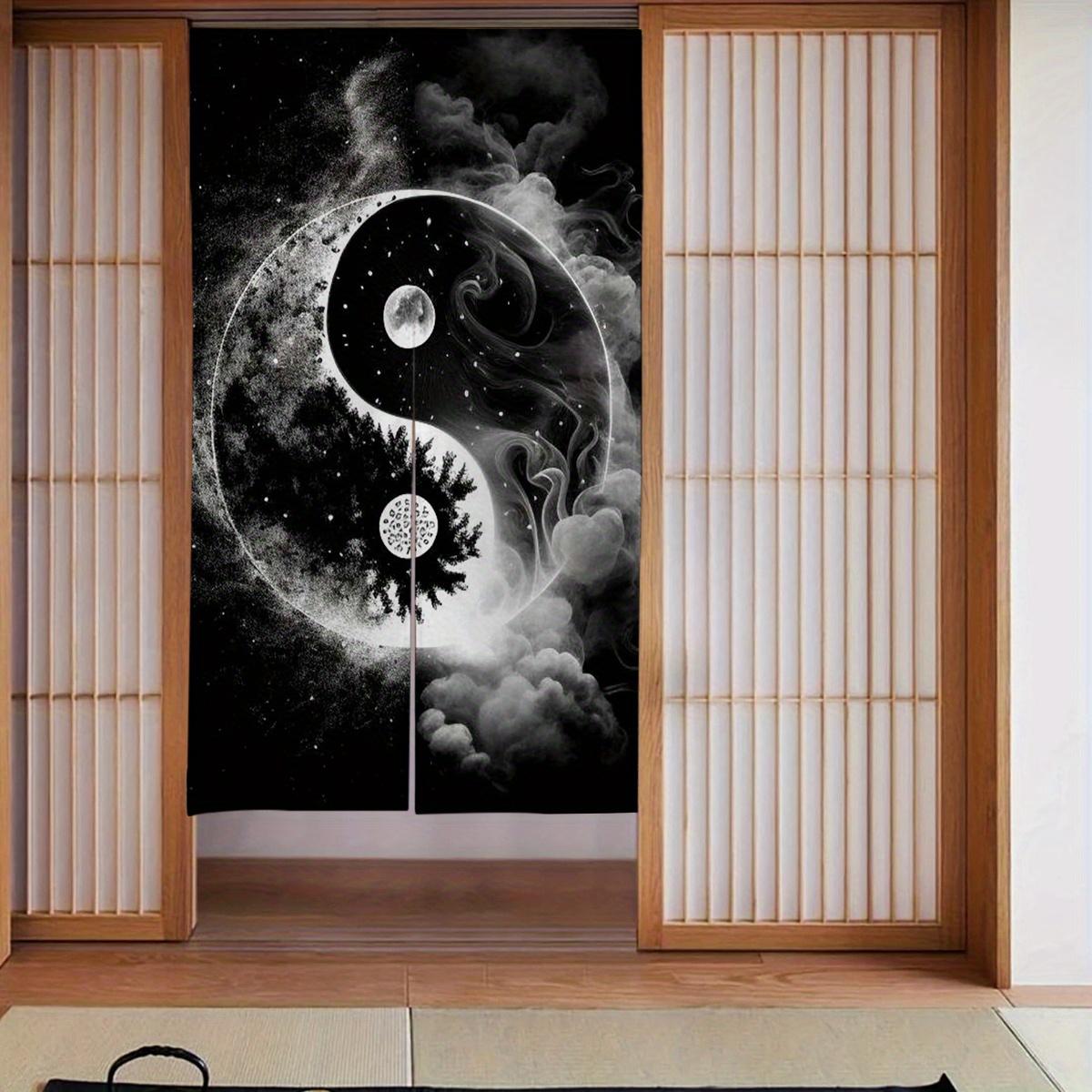 

One Piece of Japanese City-Style Curtain Measuring 34 Inches by 56 Inches, Designed to Block Light, Suitable for Corridor Partit 65x100cm26x39in