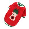 Cat Pet Clothing Coral Fleece Dog Sweater Dog Out Christmas Dog Clothing