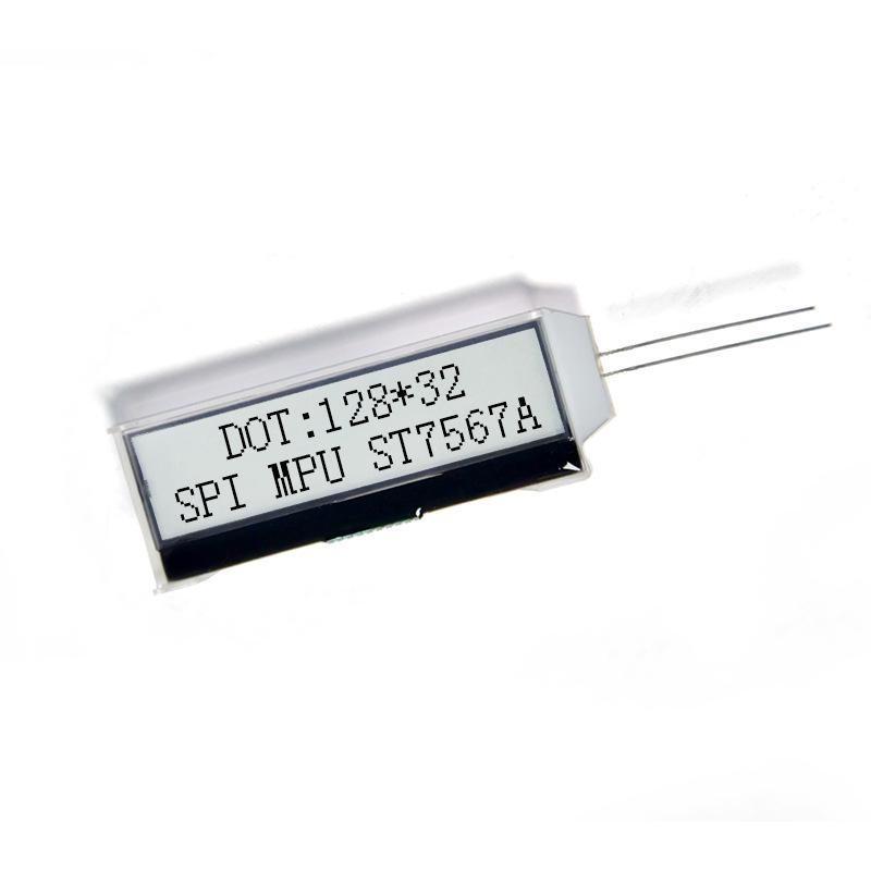 128x32 Dot Matrix 2-inch Monochrome LCD Screen for Industrial Control