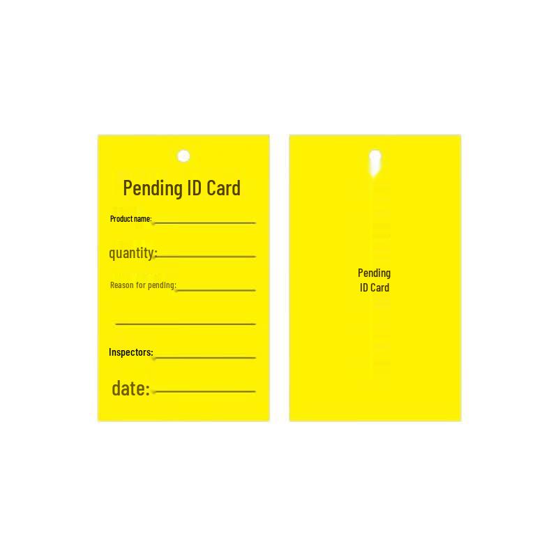 HNYH Material Identification Card