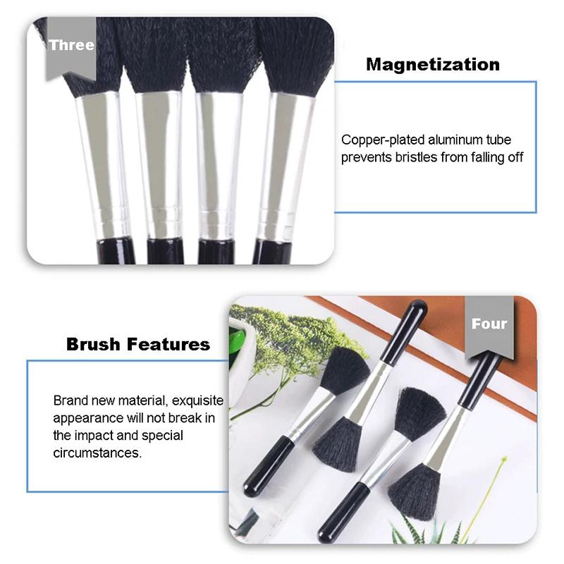 5PCS Car Detailing Brush Super Soft Car Interior Air Outlet Dashboard Wheels Bristles Auto Brushes Tool Car Accessories