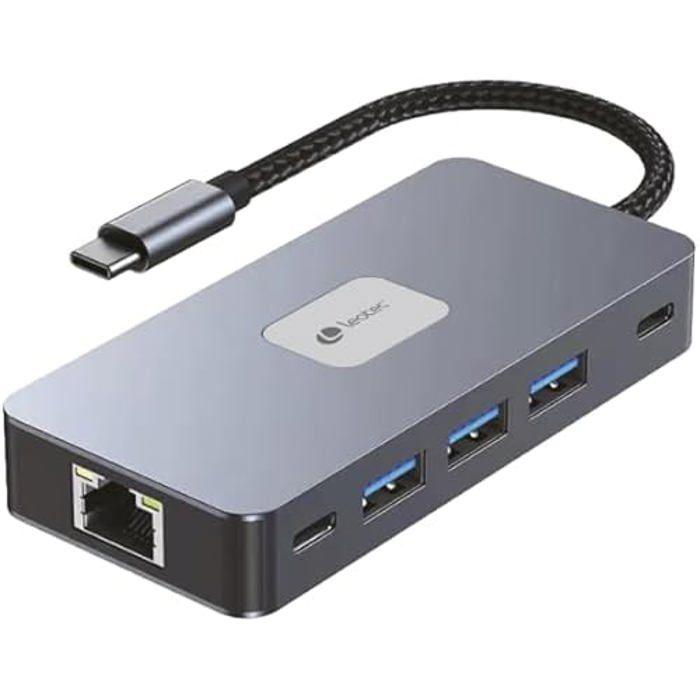 Station D'accueil - LEOTEC - 10-1 - 1USB-C PD100 - 3USB3.0 - 2HDMI - Noir