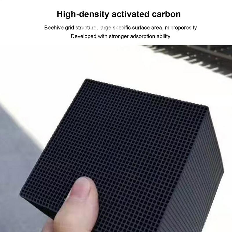 5/10cm Eco-Aquarium Water Trough Purifier Cube Activated Carbon Aquarium Filter Filtration Absorption Activated Carbon Purifying