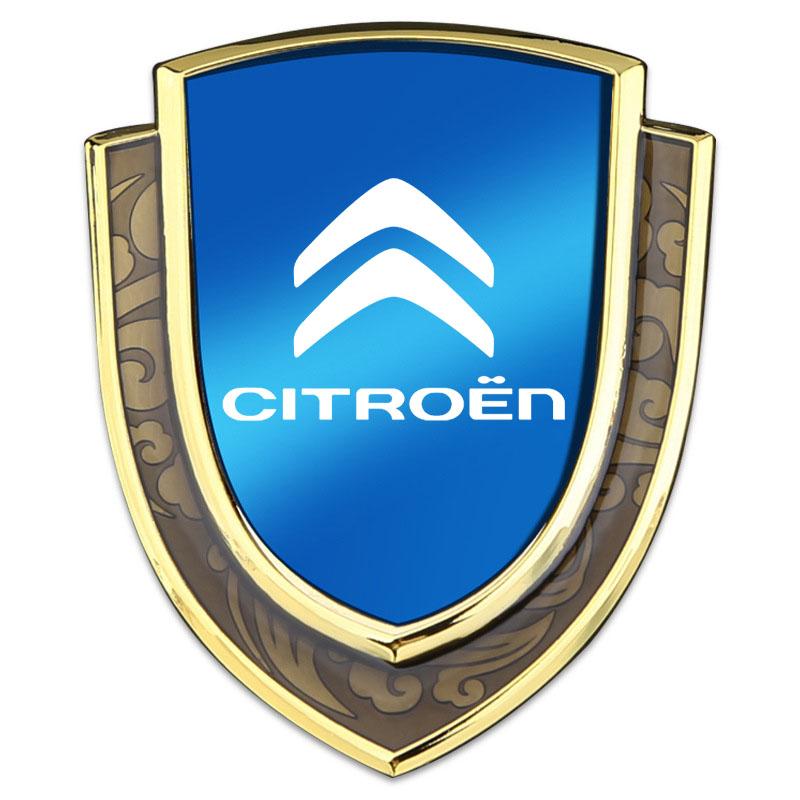 3D Metal Car Side Fender Trunk Body Emblem Badge Sticker For Citroen C1 C2 C4 C5 C3 C4L C8 Berlingo Xsara Picasso Accessories