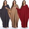 Damen Übergröße Fledermausärmel Freizeitkleid