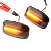 2pcs Dynamic LED Side Marker Light Flowing Water Turn Signal Lights Blinker Indicator For Toyota Land Cruiser 70 80 100 Series