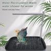 Water Circulation System Electric Bird Bath Tub Bird Shower Fountain  for Small Birds