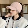 Autumn and Winter Hat Women's Solid Color Cap Fashion Knitted Hat Fleece Thickened Thermal Hat