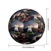 Ronaldo's Cr7 Football Legend Soccer Ball Size 5 Football Machine-Stitched Indoor/Outdoor Training and Matches Soccer Accessory