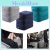 Luxurious Adjustable Inflatable Foot Rest Cushion Plush Velvet Travel Footstool Jp-003